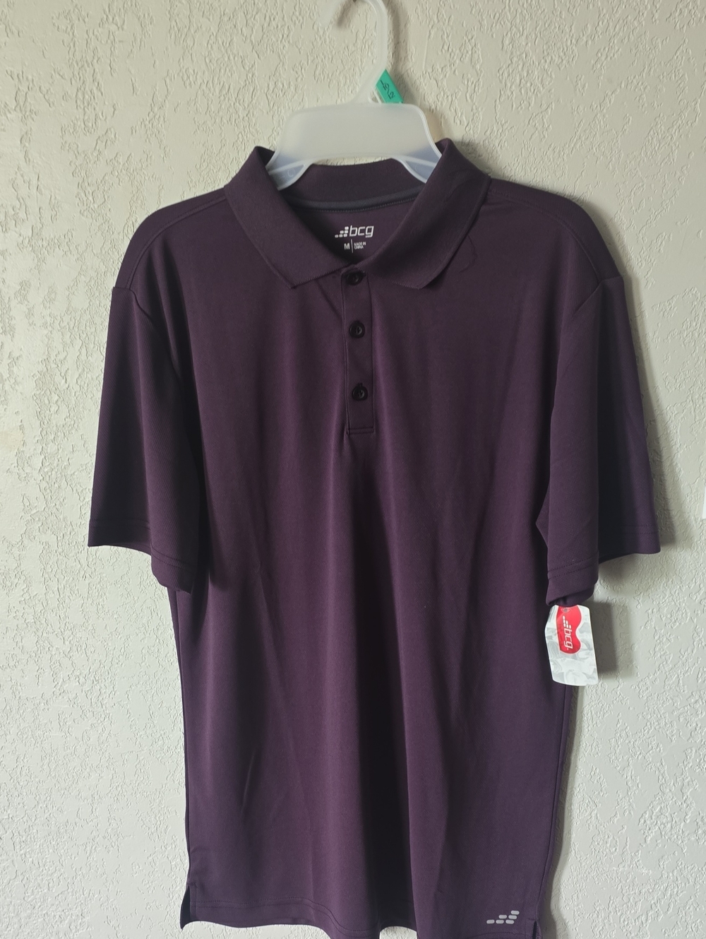 bcg Men's Polo Shirt in Dark Plum